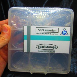 9 Compartment Plastic Bead Strorage Case